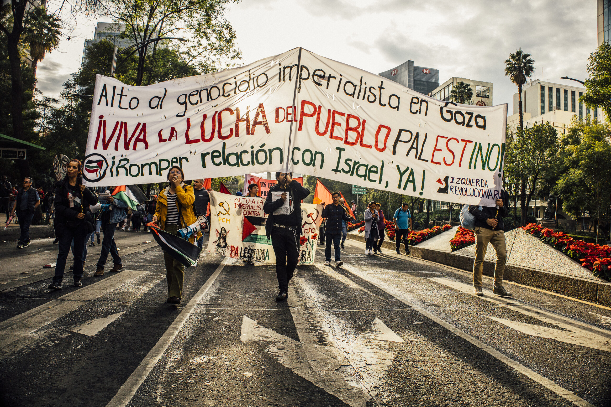 Massive march brings over 20,000 into Mexico City streets for Palestine