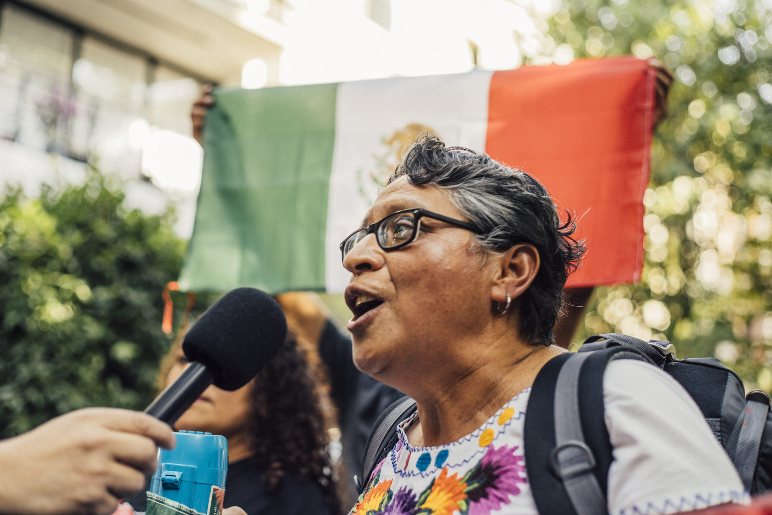 CDMX Rally Against Ecuador’s Attack on Mexican Embassy
