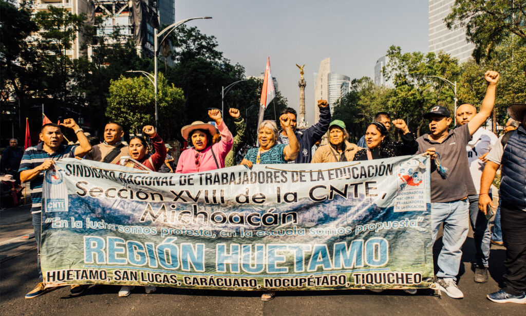 Sheinbaum: Education Secretariat Will Meet with CNTE Teachers During 72 Hour Strike