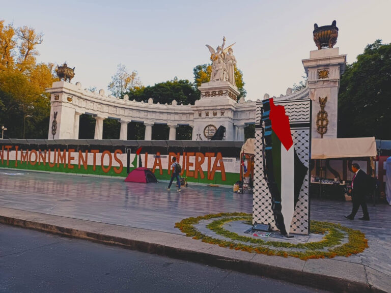 Palestinian Solidarity Anti-Monument Erected in Mexico City