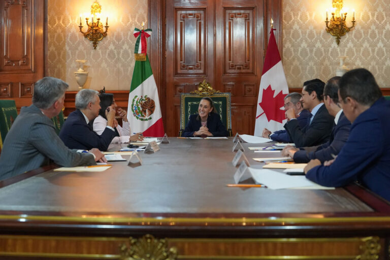 Sheinbaum Meets with Canadian Ministers, Prepares for Visit from Prime Minister Carney