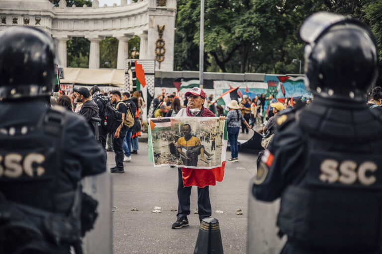 Mexican Trade Unions for Palestine March Against Gaza Genocide