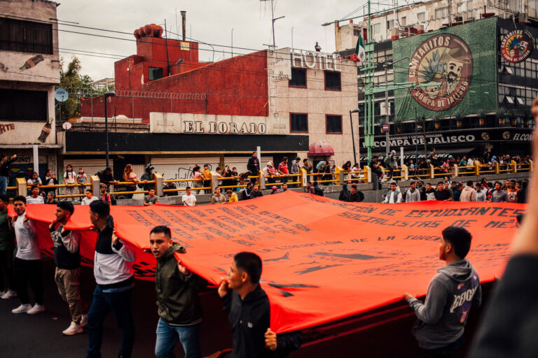 Normalista Students Block Morelia Avenues While CNTE Teachers Occupy Education Secretariat