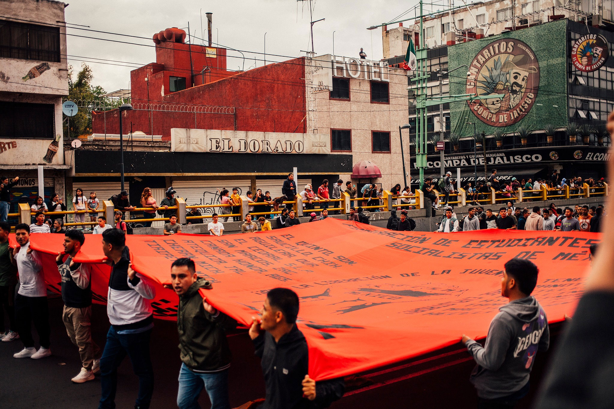 Normalista Students Block Morelia Avenues While CNTE Teachers Occupy Education Secretariat