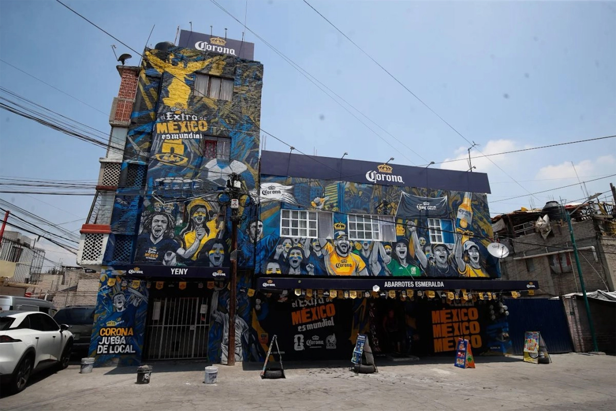 Corporate Vandals: Companies Indiscriminately Saturate Neighbourhoods Around World Cup Venue with Advertising