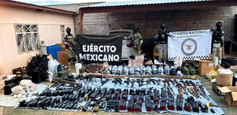 War Arsenal Seized in Durango with Barrett Rifles, Machine Guns, and Over 39,000 Cartridges