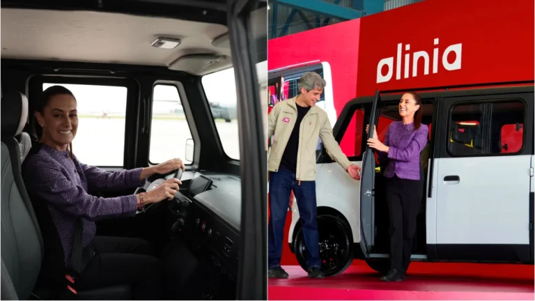 Sheinbaum Drives the First Mexican Electric Vehicle: Olinia 1 to Sell for 150,000 Pesos