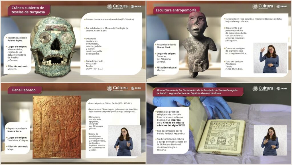 Mexico Has Recovered 3,770 Pieces of Cultural Heritage from Other Countries So Far This Term