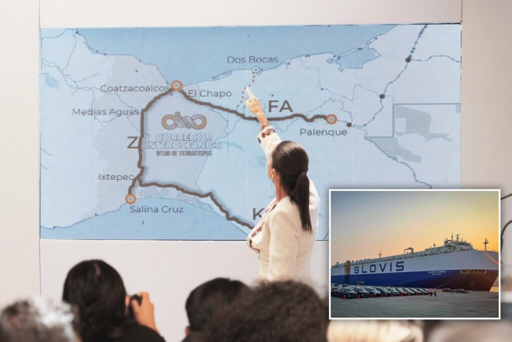 Korean Ship With 3,000 Cars Arrives at Mexico’s Interoceanic Corridor