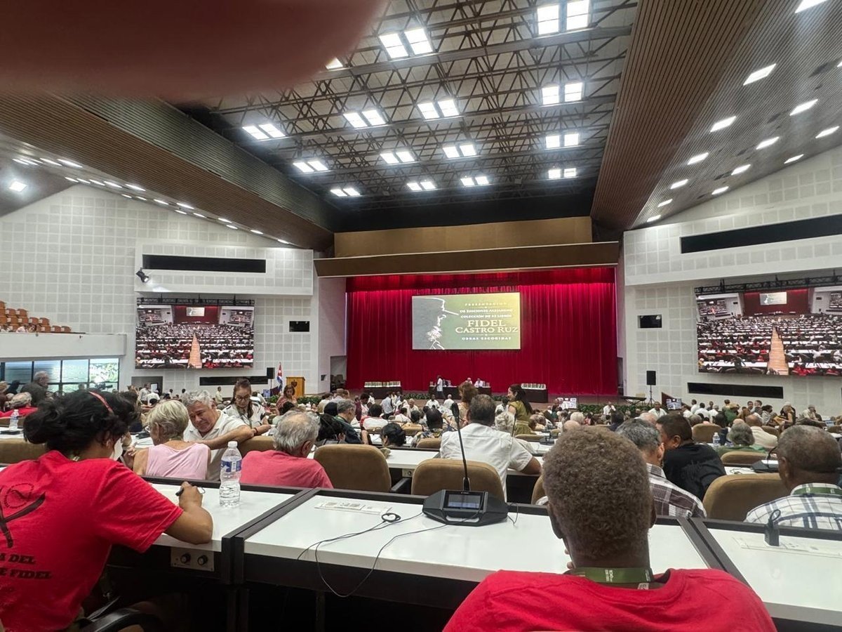 International delegates gather at the Palace of Conventions in Havana