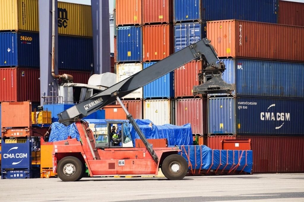 Dock work at the port of Lazaro Cardenas, Michoacan, in a file photo.