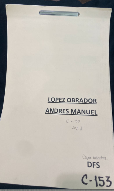 Excerpt from a DFS surveillance file held at Mexico's National Archive