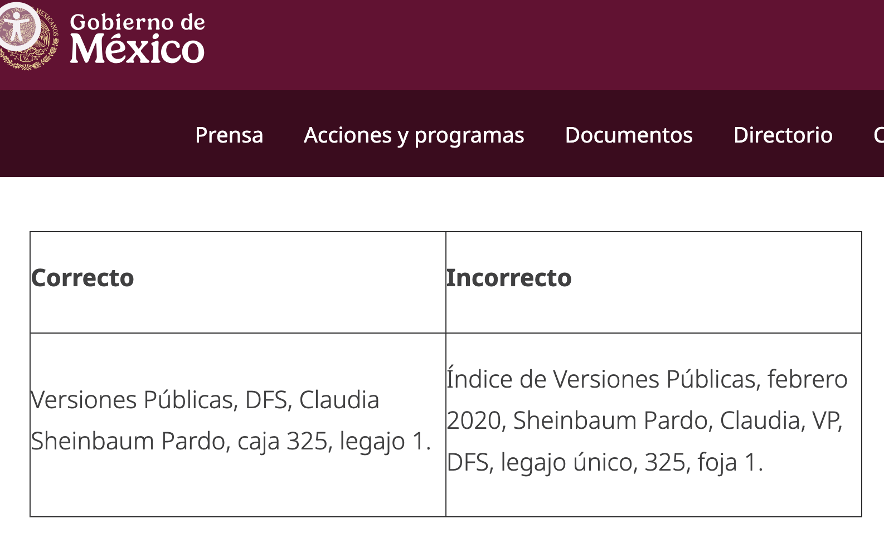 Excerpt from a DFS surveillance file held at Mexico's National Archive