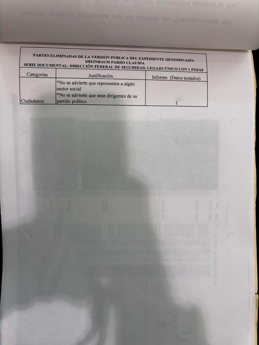Excerpt from a DFS surveillance file held at Mexico's National Archive