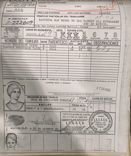 Excerpt from a DFS surveillance file held at Mexico's National Archive