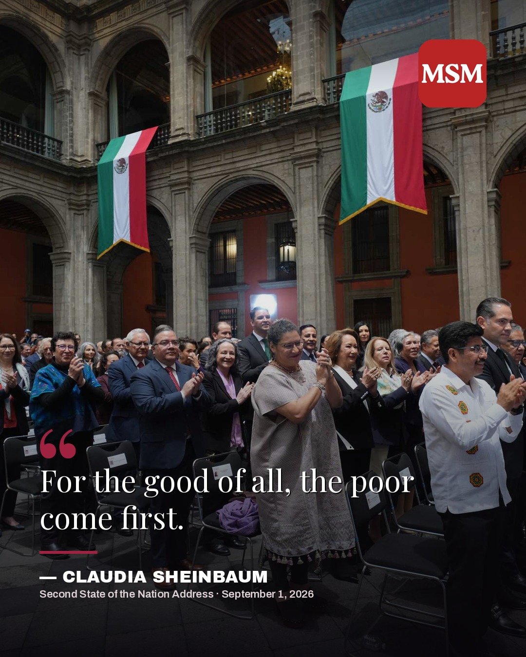 Claudia Sheinbaum — Second State of the Nation Address quote card 05
