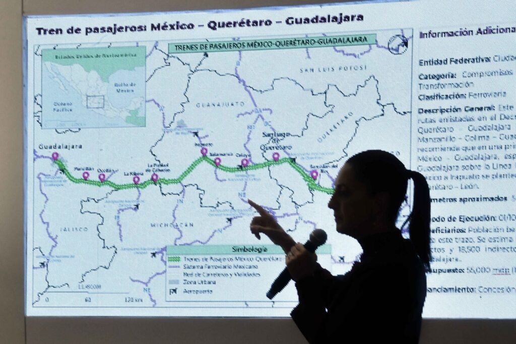 Work on the Mexico City–Guadalajara Train Begins in 2027, Sheinbaum Announces from Jalisco