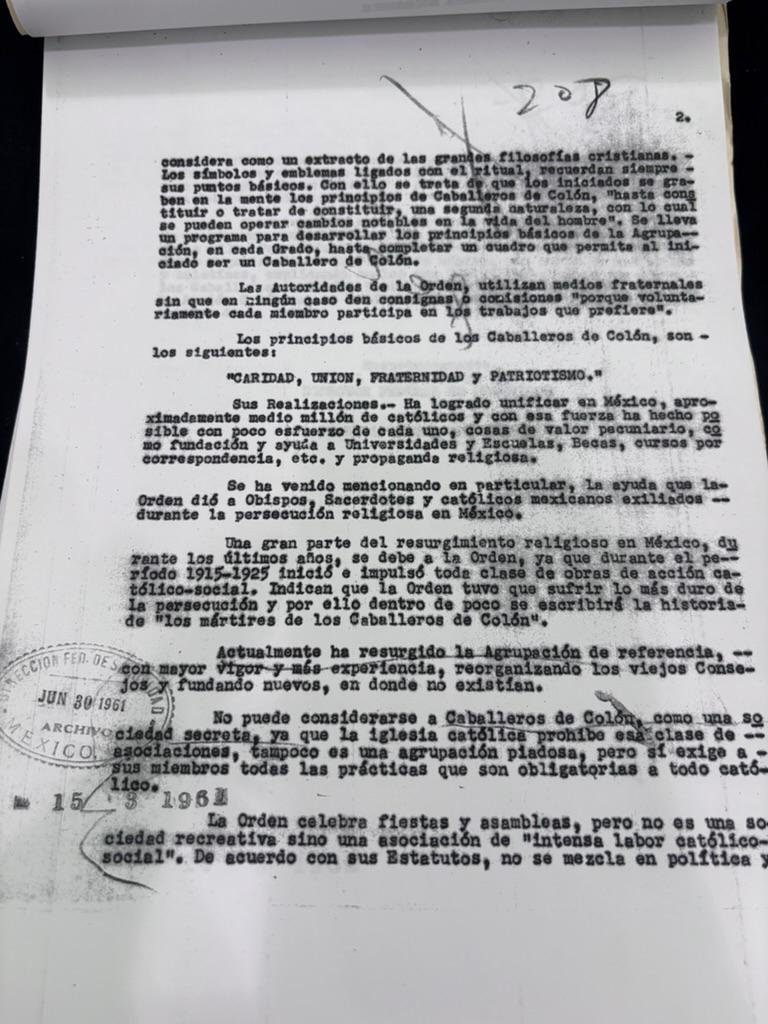 Declassified DFS document