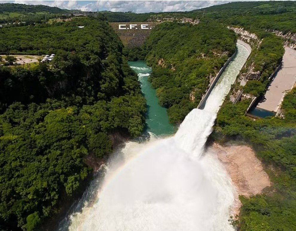 La Angostura Dam on the Grijalva River in Chiapas
