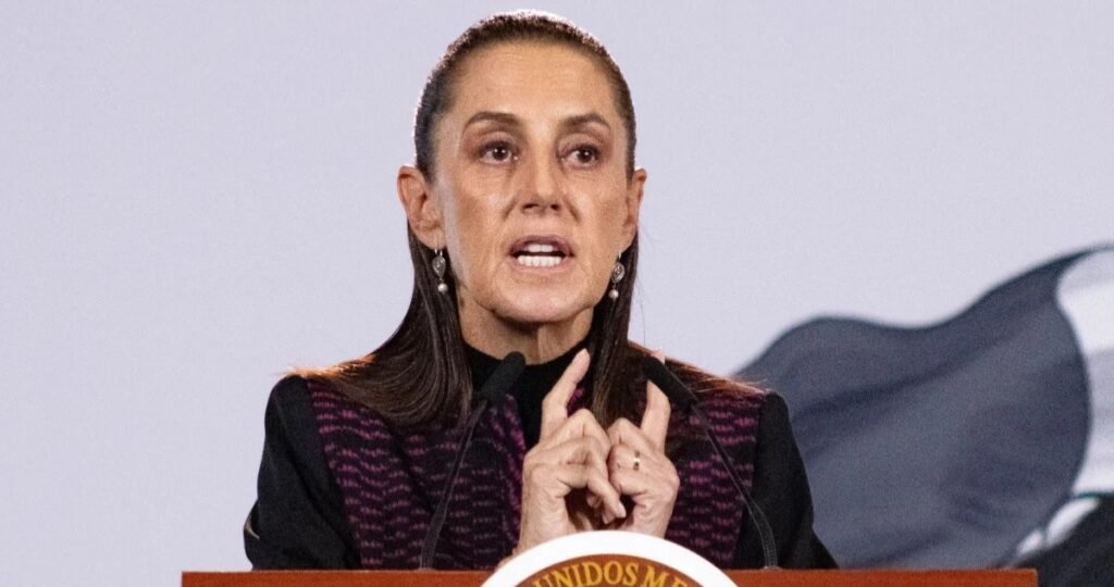 President Claudia Sheinbaum speaks at her morning press conference
