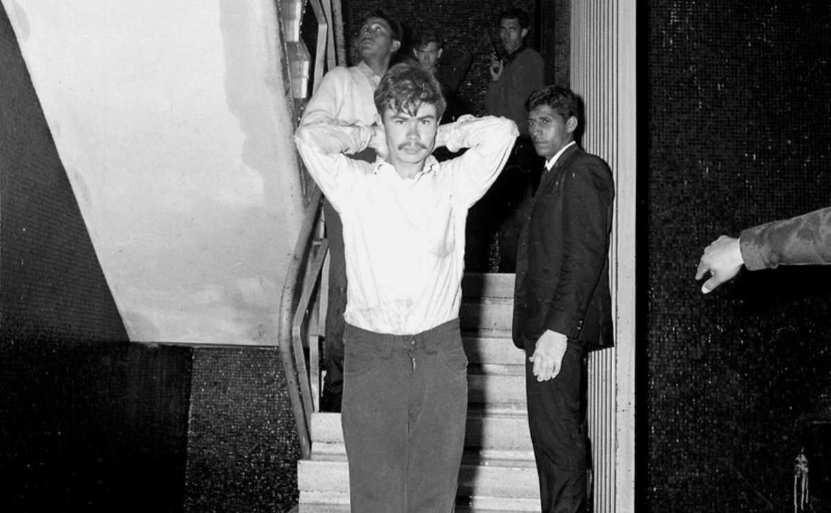 Students detained after the takeover of Ciudad Universitaria in 1968