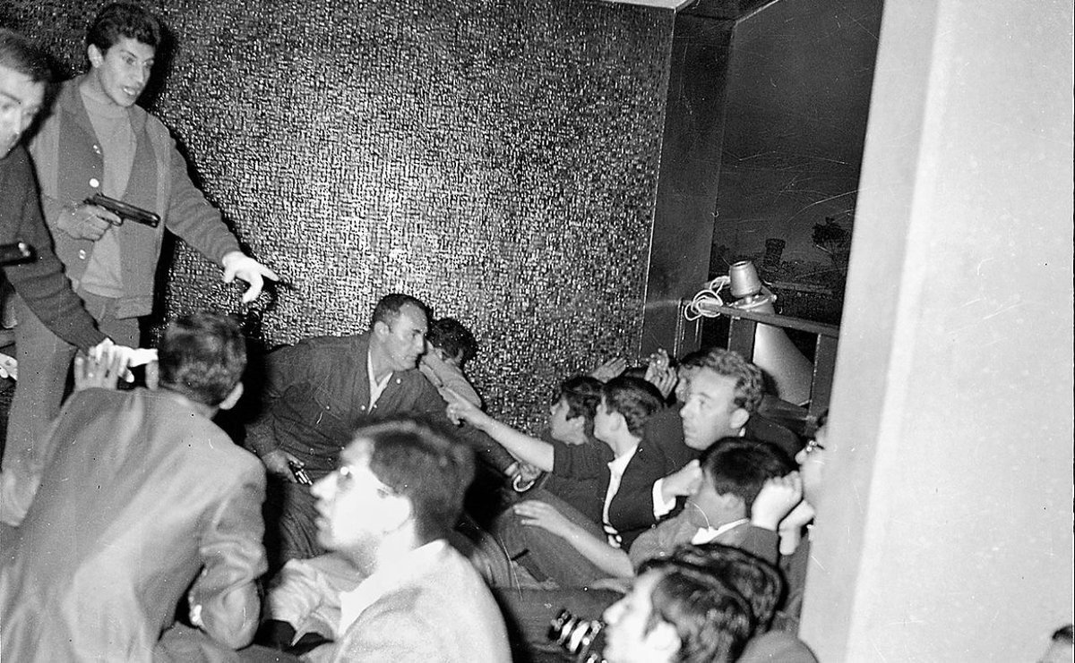 Students detained after the rally in Tlatelolco, October 2, 1968