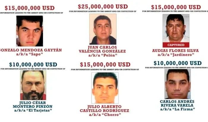 US State Department rewards for the CJNG leadership