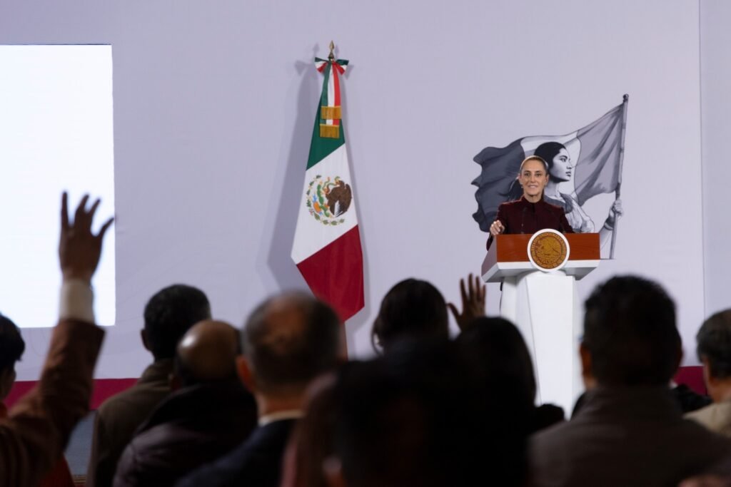 President Claudia Sheinbaum at the morning press conference, October 23, 2026